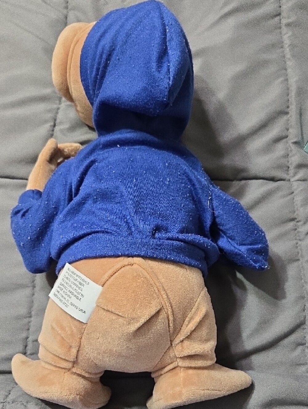 E.T. Plush in Blue Hoodie with Big Blue Eyes - Picture 3 of 5